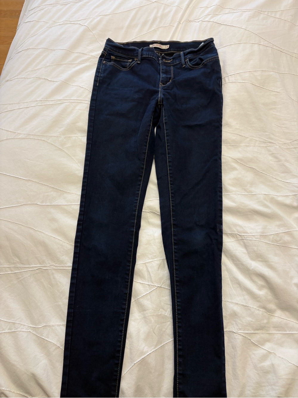 Dark Blue Women's Skinny Jeans - Brand Unknown
